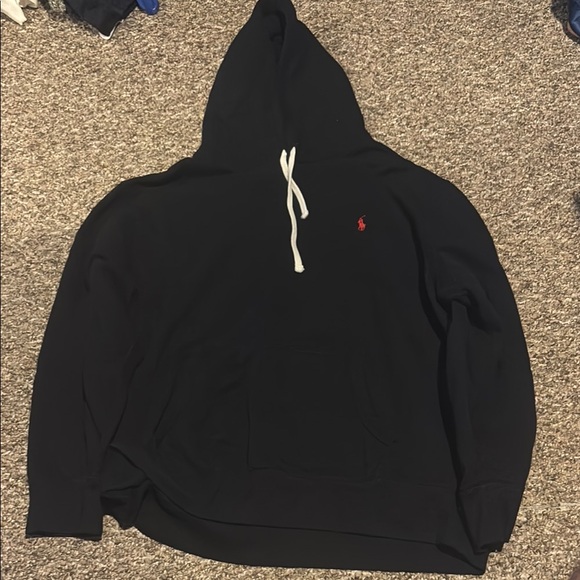 Polo by Ralph Lauren Black Hoodie with Red Logo - Picture 1 of 1